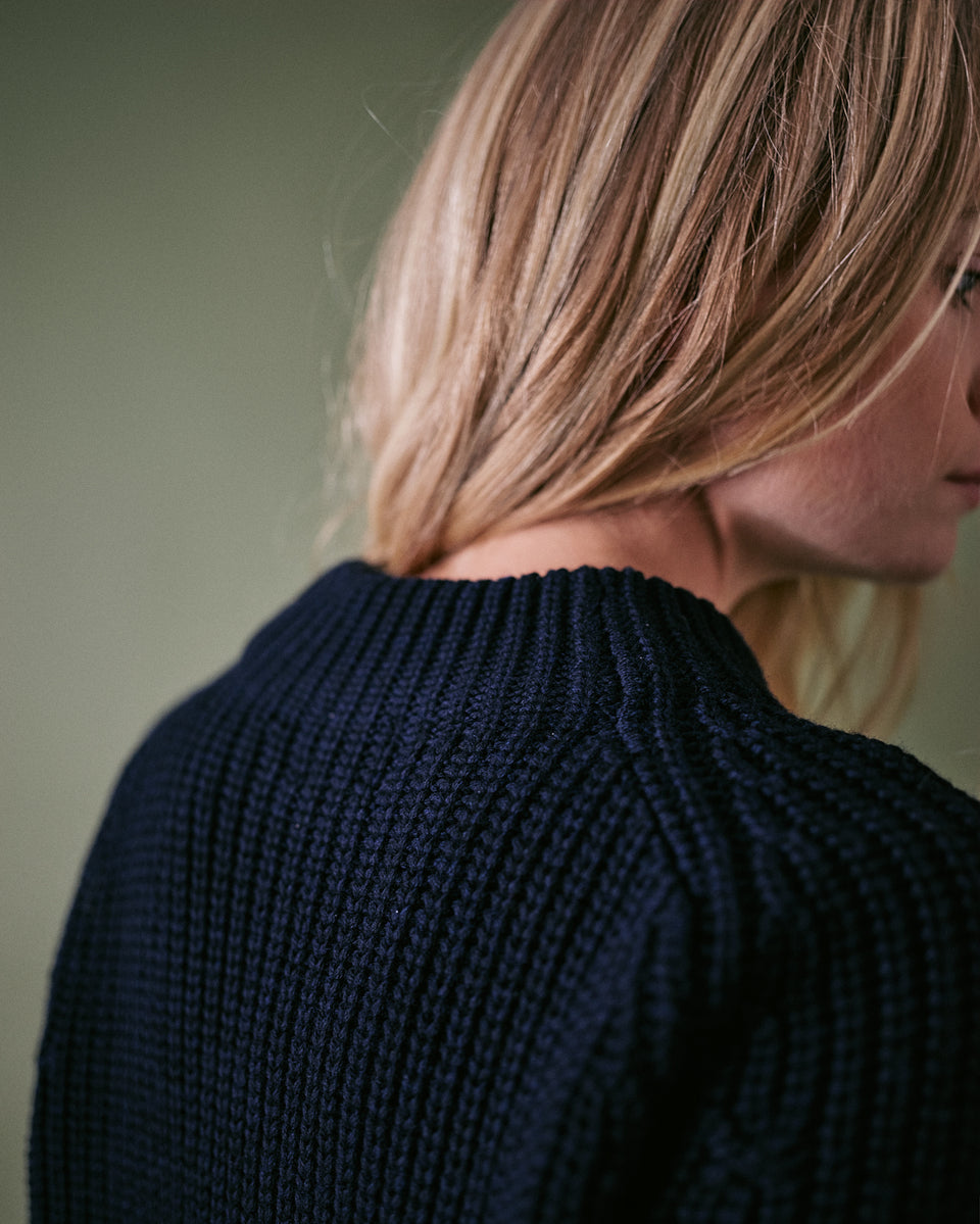 Dusk Merino Fishermans Sweater