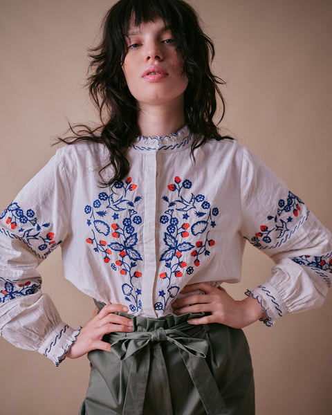 Wild Strawberry Blouse