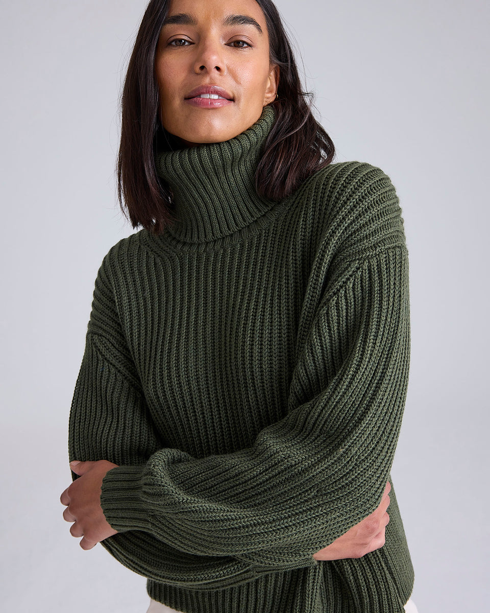 Mari Italian Merino Roll Neck